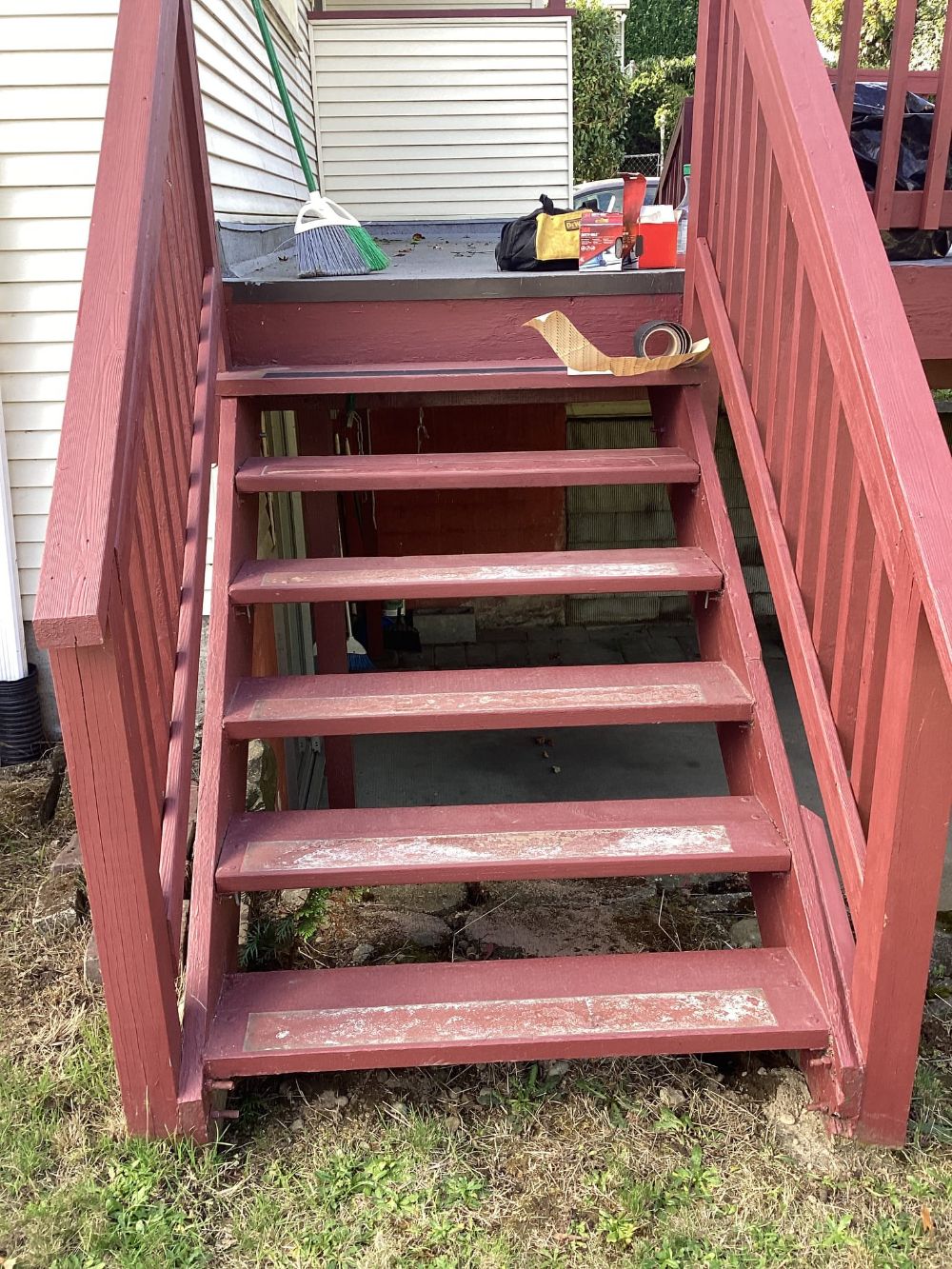 Slippery staircase