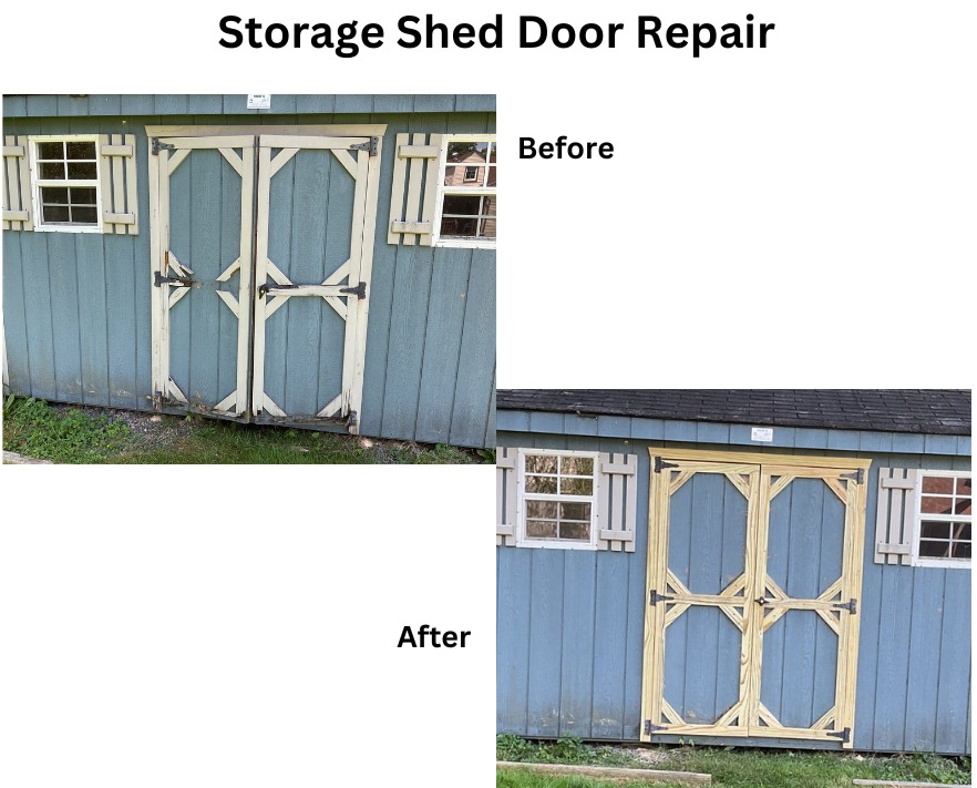 Storage Shed Door Repair
