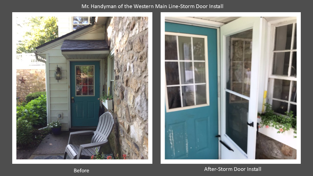 Storm Door Install Malvern, Pa Chester County