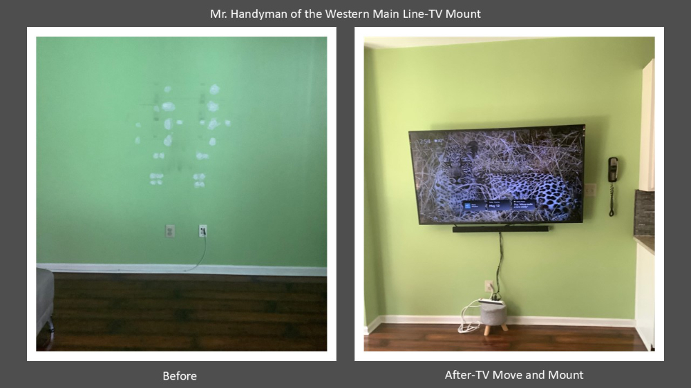 TV Move and Mount Coatesville, Pa Chester County