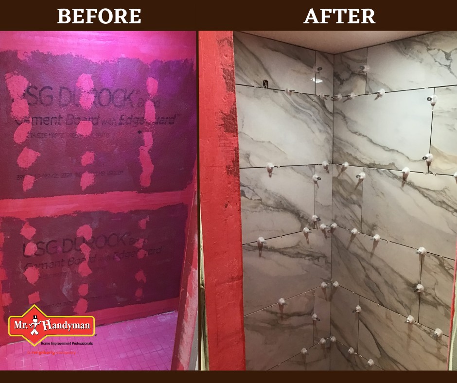 Tile shower