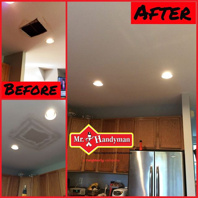 water leak in kitchen ceiling