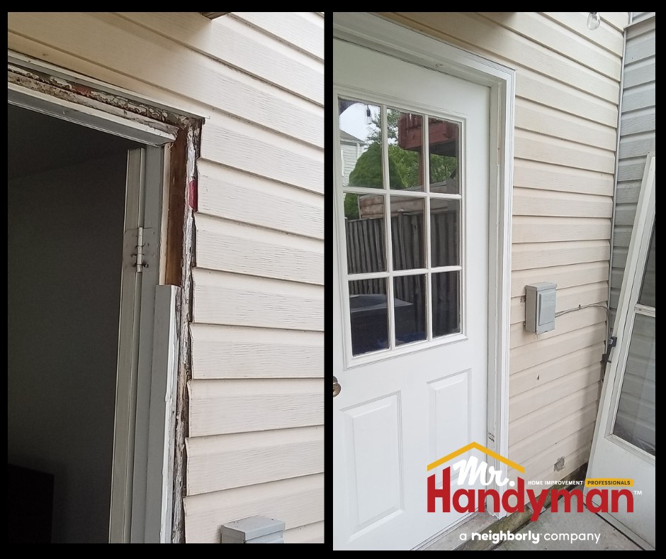 Wood Rot Repair around Door Frame