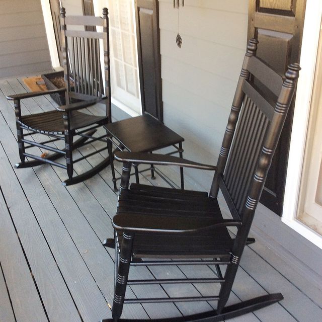 Wooden Chair in a wooden deck