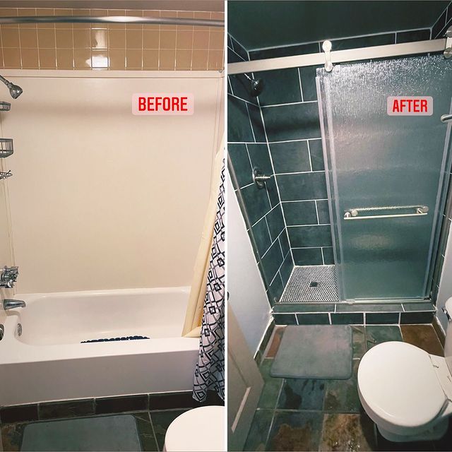 bathroom before and after