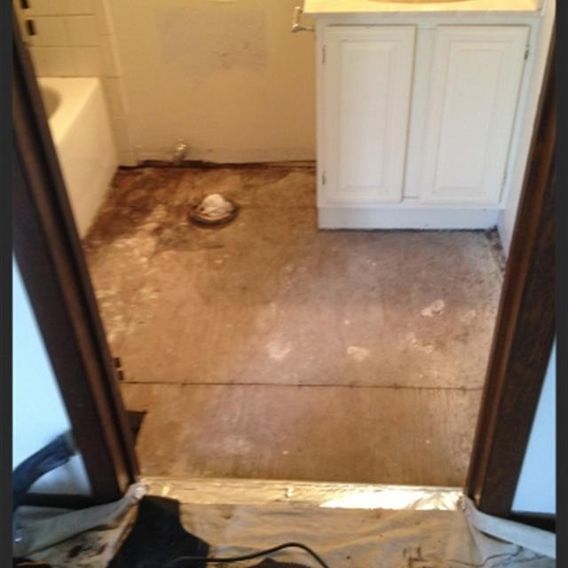 bathroom floor repair