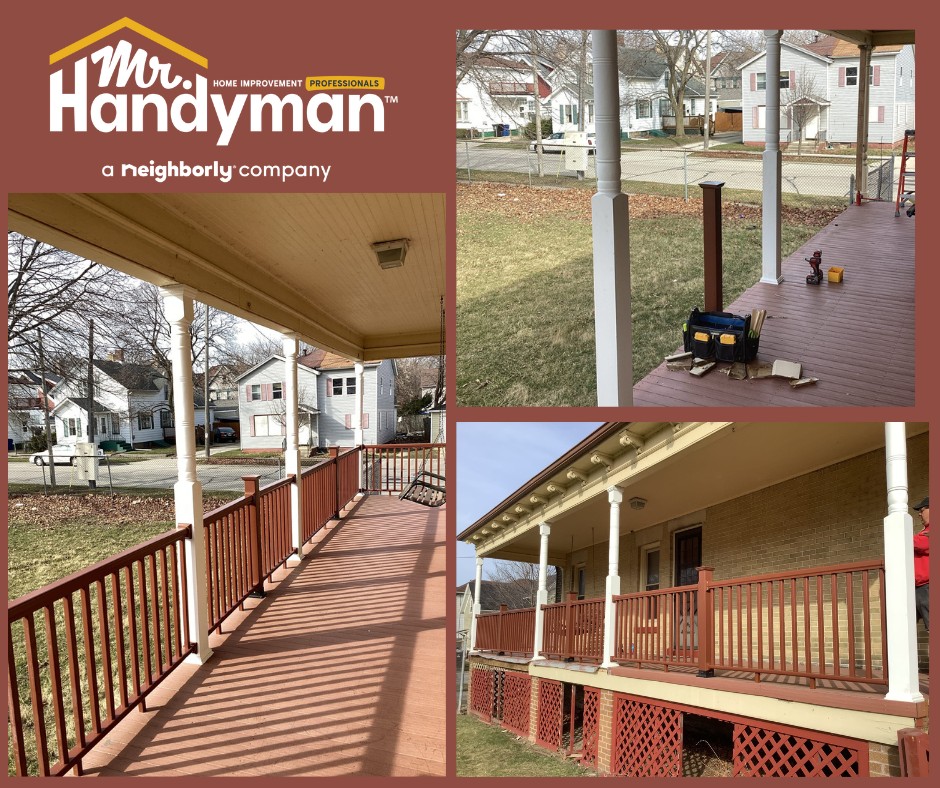 composite handrail and post replacement