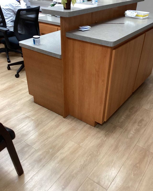 Custom commercial cabinetry.