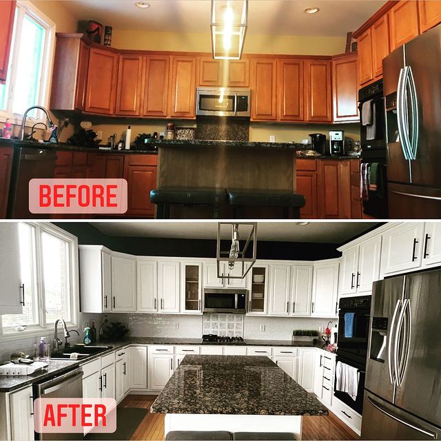 dramatic kitchen renovation