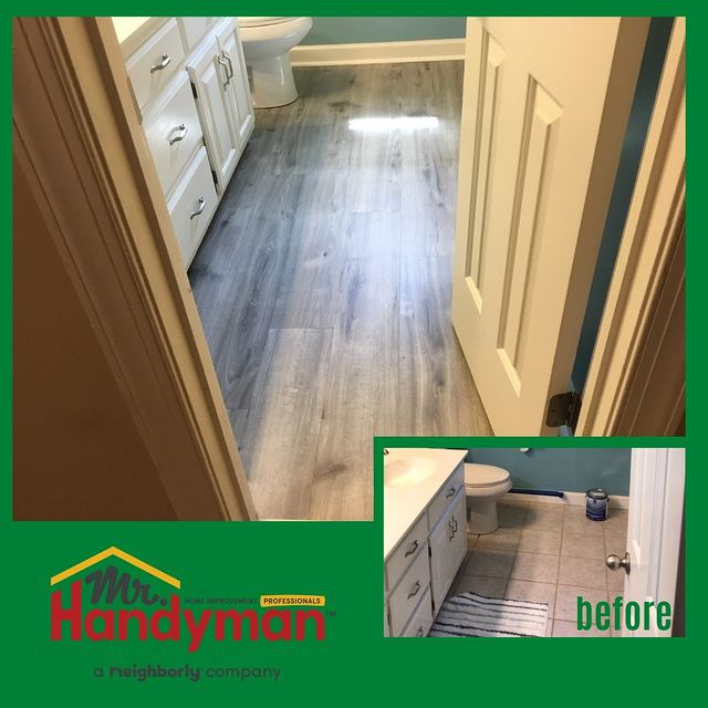 flooring repairs and installing new laminate floors