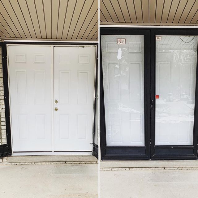 front and storm door installation