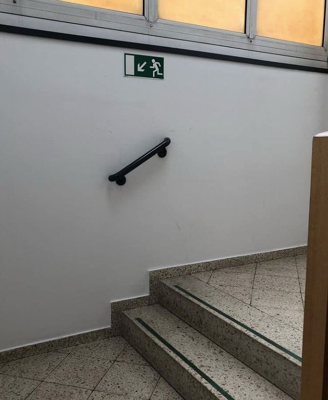 Safety handrail install
