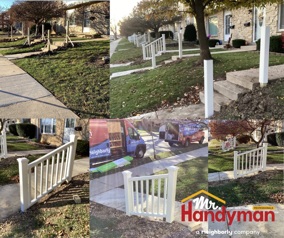 installation of 10 composite railings