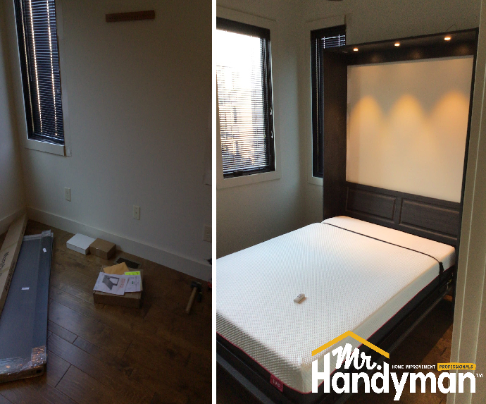 murphy bed assembly and installation mr handyman birmingham