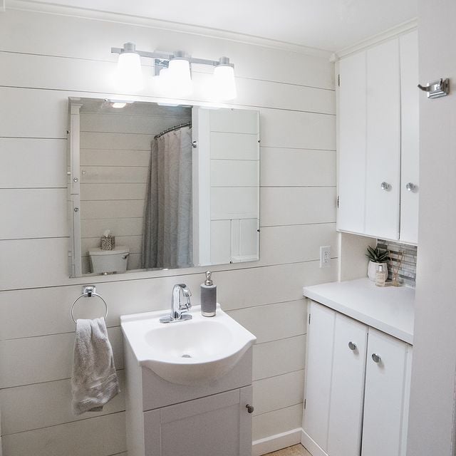 white bathroom