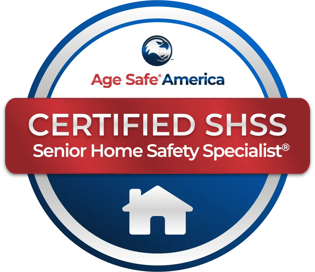 Age Safe America Certified Senior Home Safety Specialist badge.