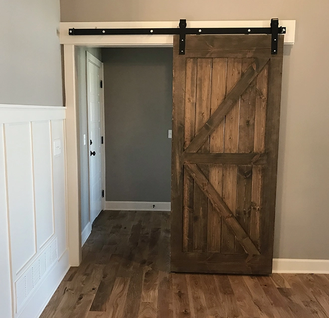 Barn door.