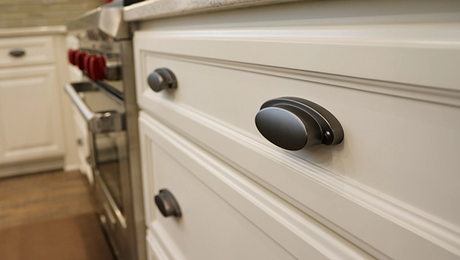 Cabinet drawer.