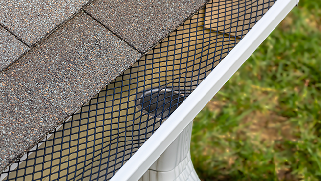 Gutter guard mesh.