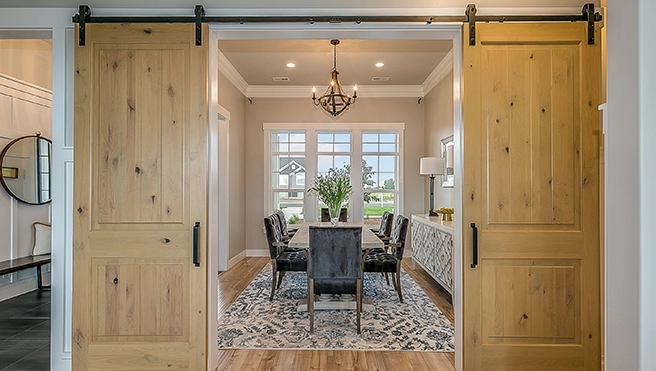 Interior light in a home.