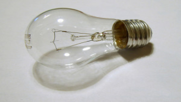 Incandescent light bulb.