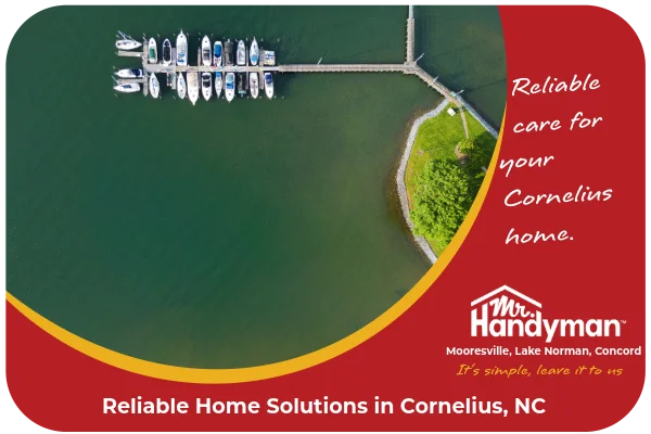 Aerial view of Cornelius, NC.