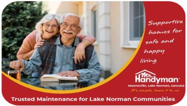 Elderly couple in a Lake Norman community.