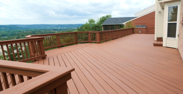 A professional deck installation in Schaumburg, IL by the team at Mr. Handyman of Wheaton-Hinsdale.