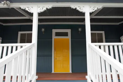 Home exterior after professional painting services.