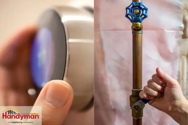 Prevent frozen pipes while traveling