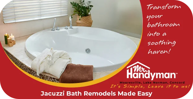 A beautiful bathroom with a Jacuzzi.