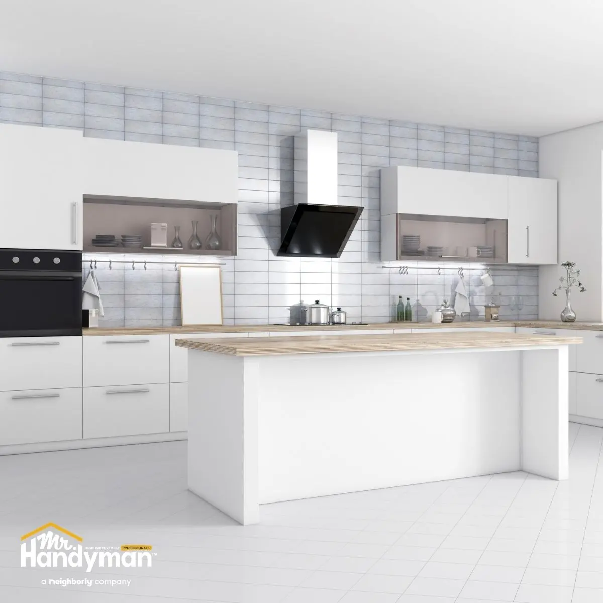 Beautiful kitchen with countertops.