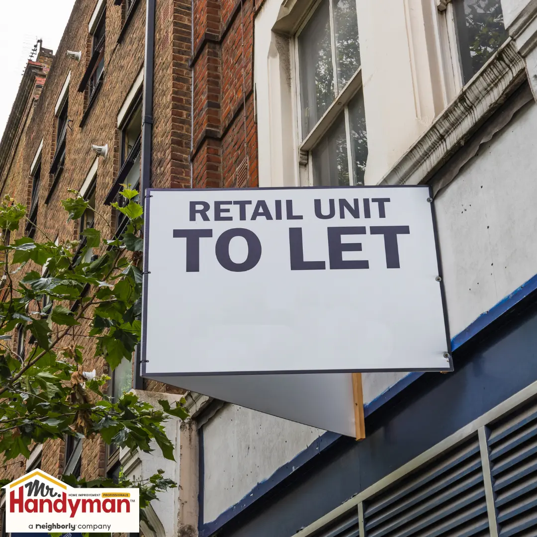 Sign reading &ldquo;Retail Unit To Let&rdquo; outside a building.