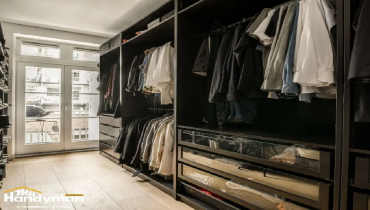 Custom Closet storage installation