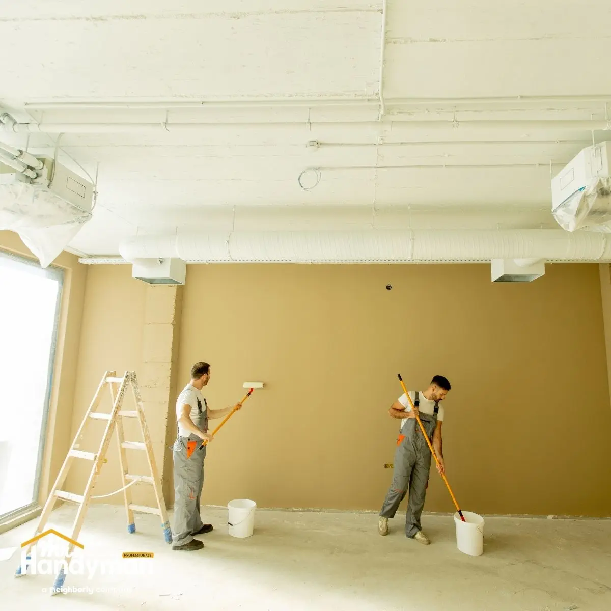 Fitness facility wall damage