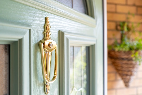 Front door hardware.