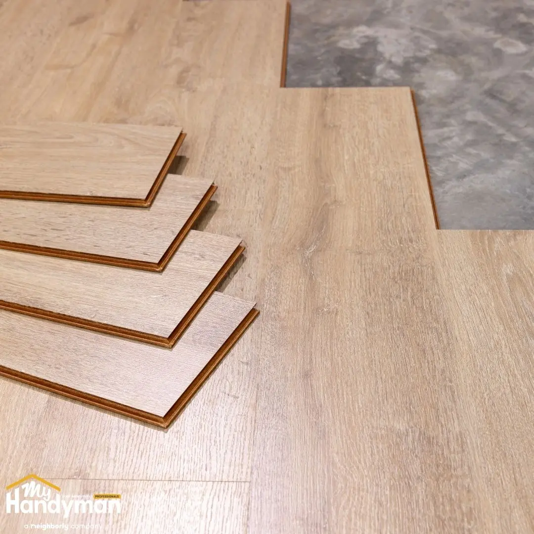 Laminate flooring installation detail