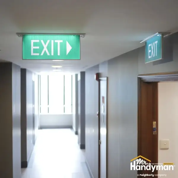 Exit sign safety compliance