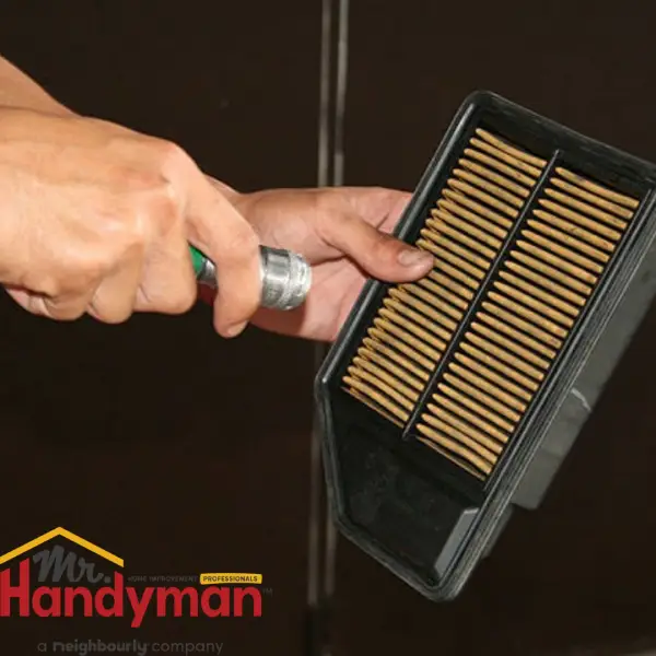 Replacing hvac air filter spring maintenance