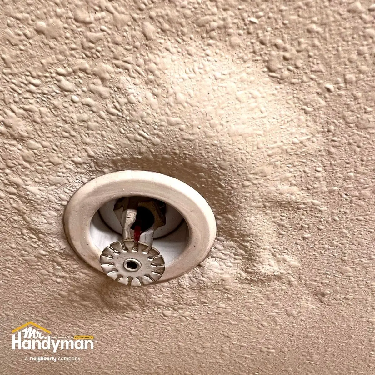 water damage on ceiling in Wichita home