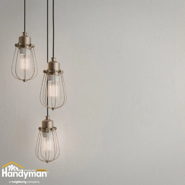 Decorative indoor lighting fixture.