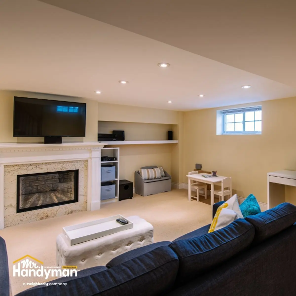 furnished living room