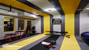 Gym interior painting