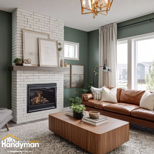 living room fireplace