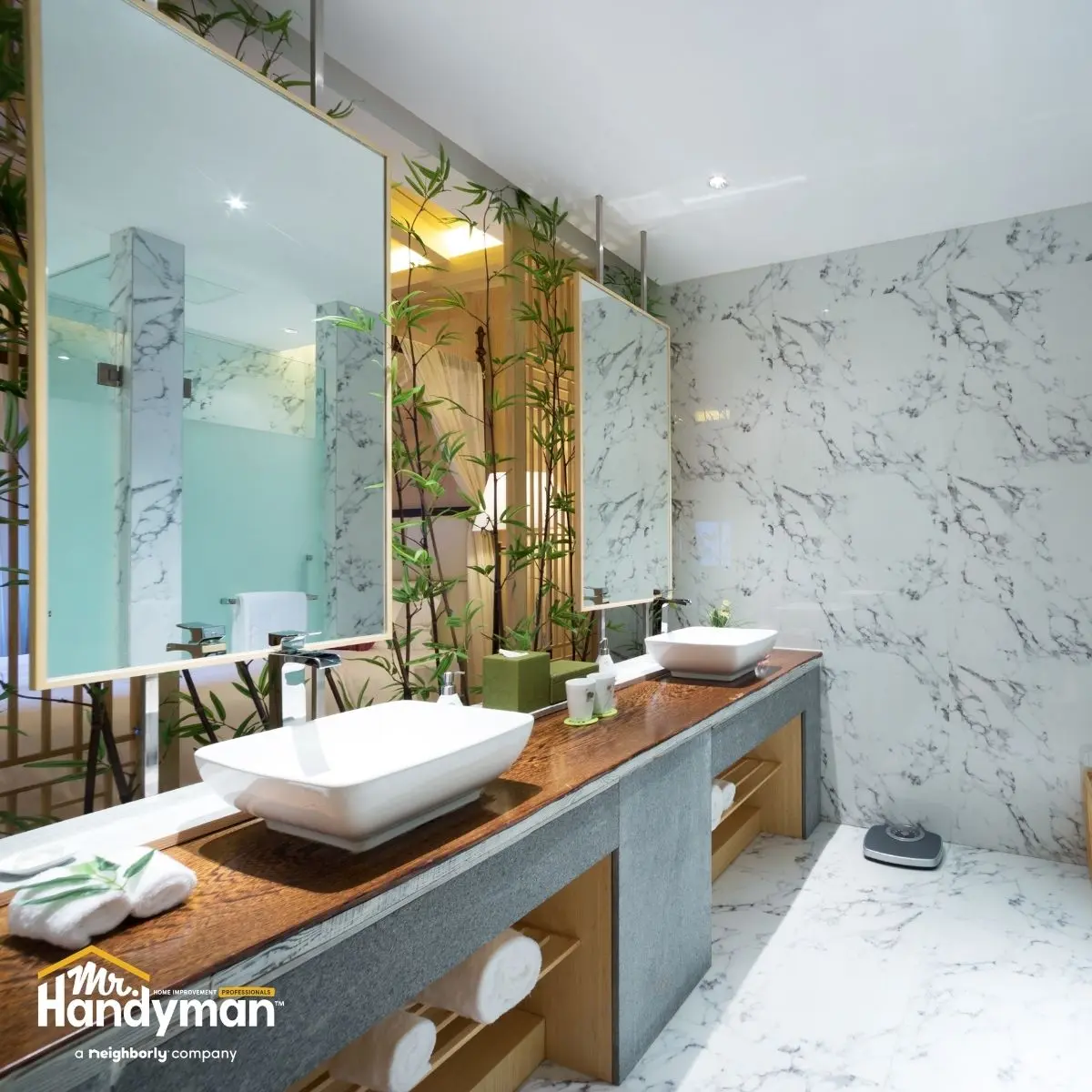 Restroom renovation.