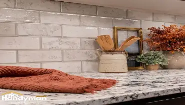 handyman installing kitchen cabinet hardware in Martinsburg WV home
