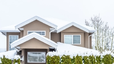 house roof covered in snow house roof covered in snow