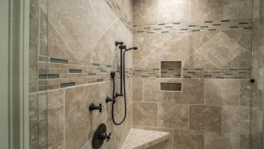 walk in shower.
