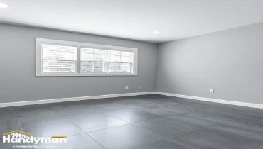 Empty room interior remodel