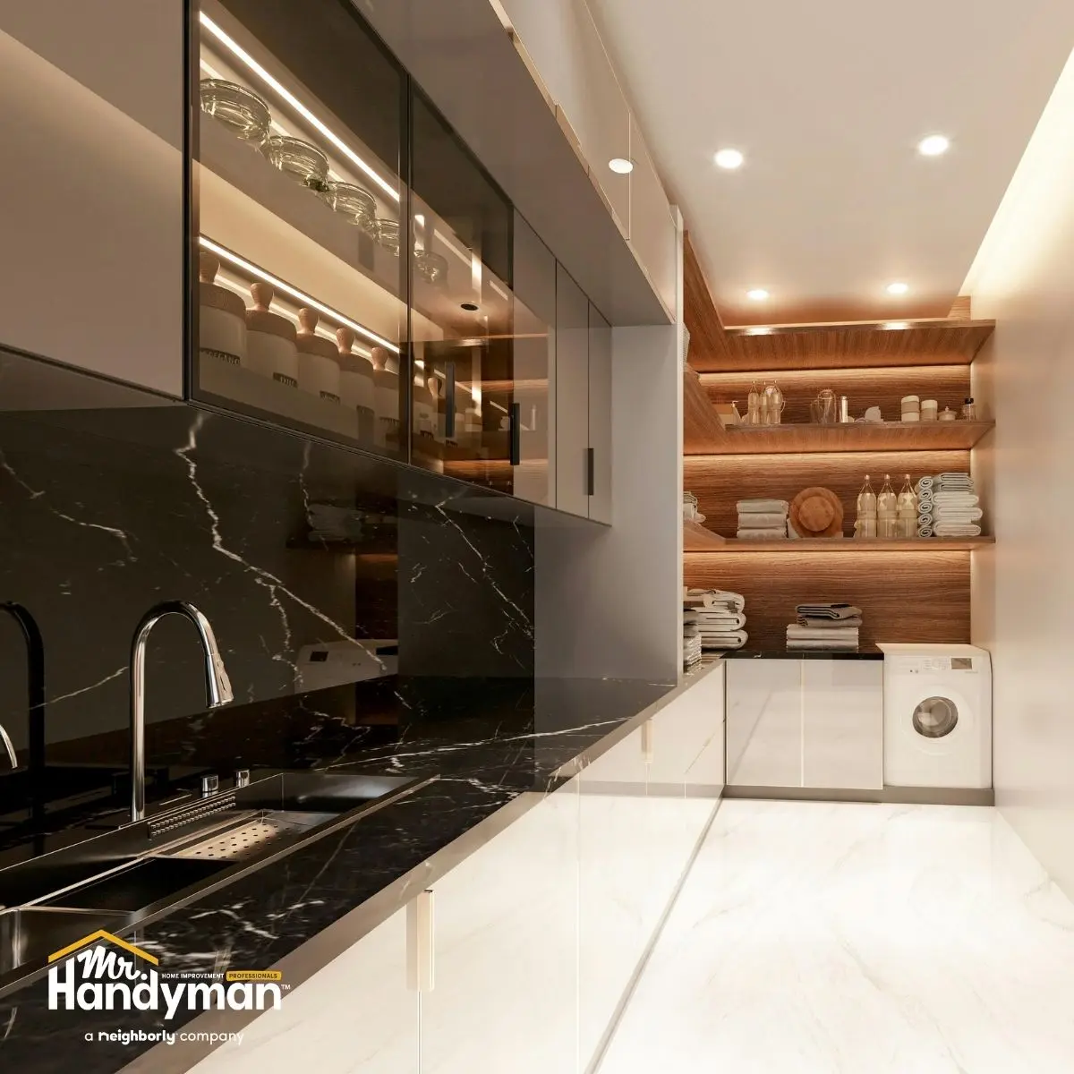 Flooring selection by handyman.